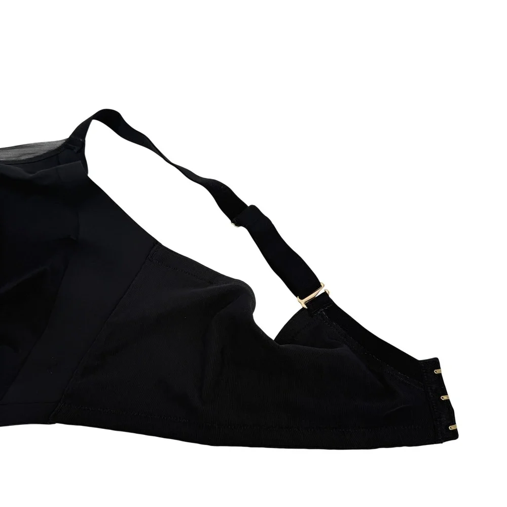 Thirdlove 24/7 Classic Wireless Crossover Minimizer Bra Black 42F Unlined Soft - Picture 5 of 7